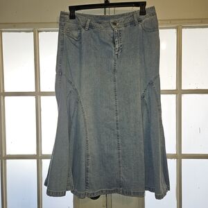 Style & Co. Light Blue Denim Skirt